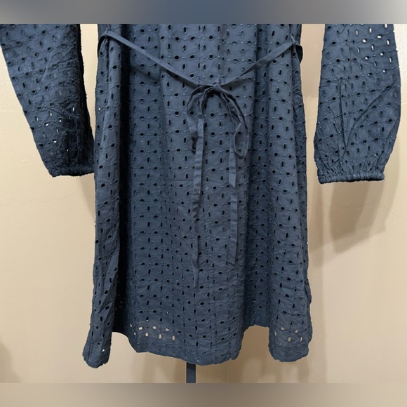 NWOT GAP Eyelet Lace Black Long Sleeve Dress. Size Small. - Picture 3 of 8